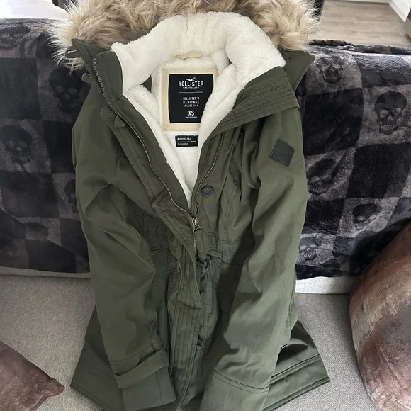 Hollister Olive Military Jacket - Picture 8 of 10